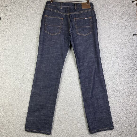 Element Jeans Skateboards Jeans Mens Standard Fit Dark 32x32 Quality Denim Y2K - Picture 6 of 16